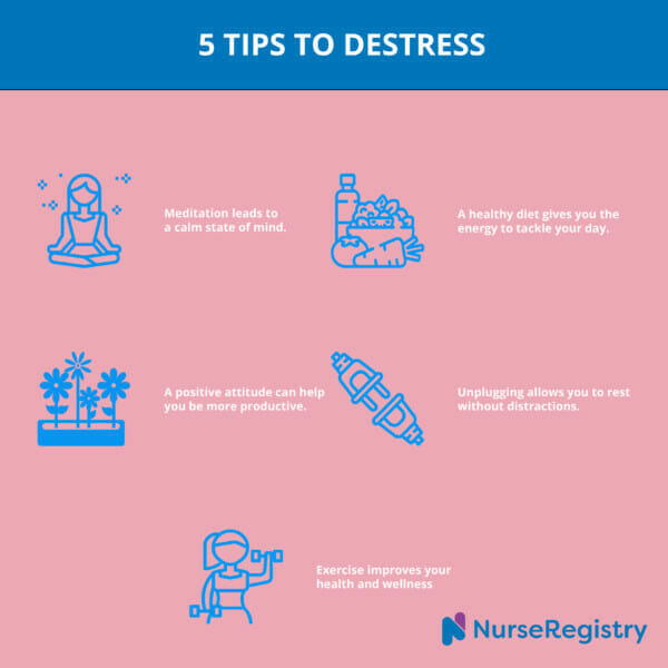 5 Steps to Destress Quickly | NurseRegistry Healthcare Blog