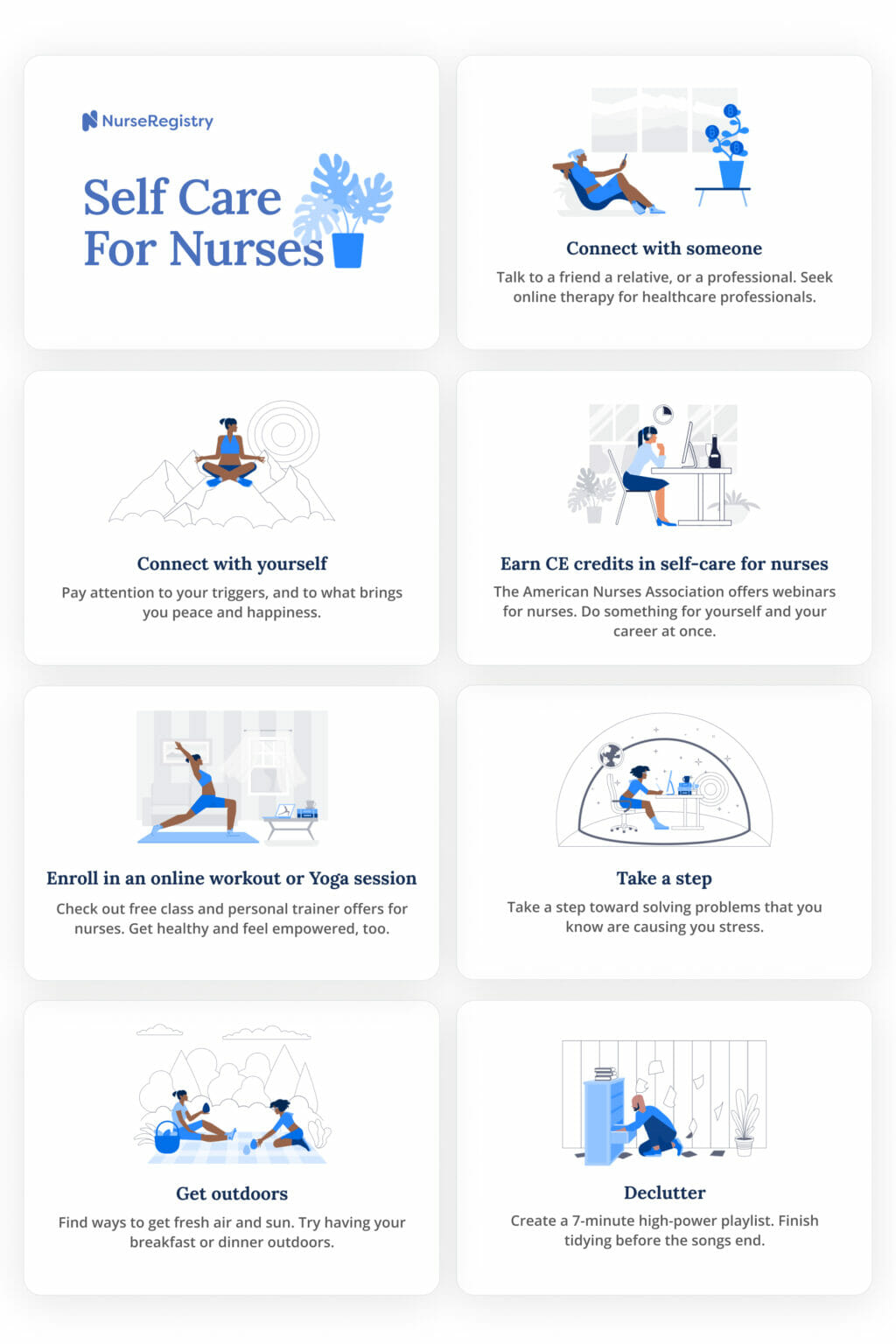 Nurse Burnout: Warning Signs and 7 Easy Self-Care Tips [Infographics ...