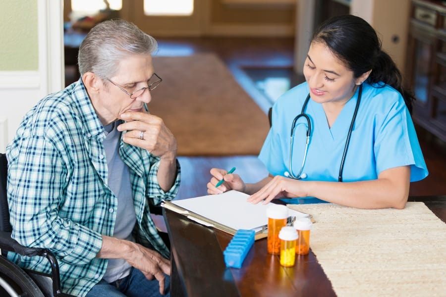 medication regimen provided by a post-surgical nurse