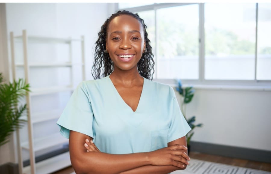 smiling concierge nurse