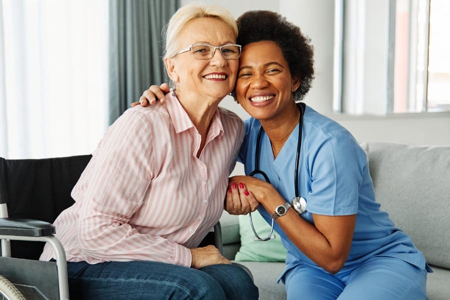 post op nurse and her patient in Santa Monica