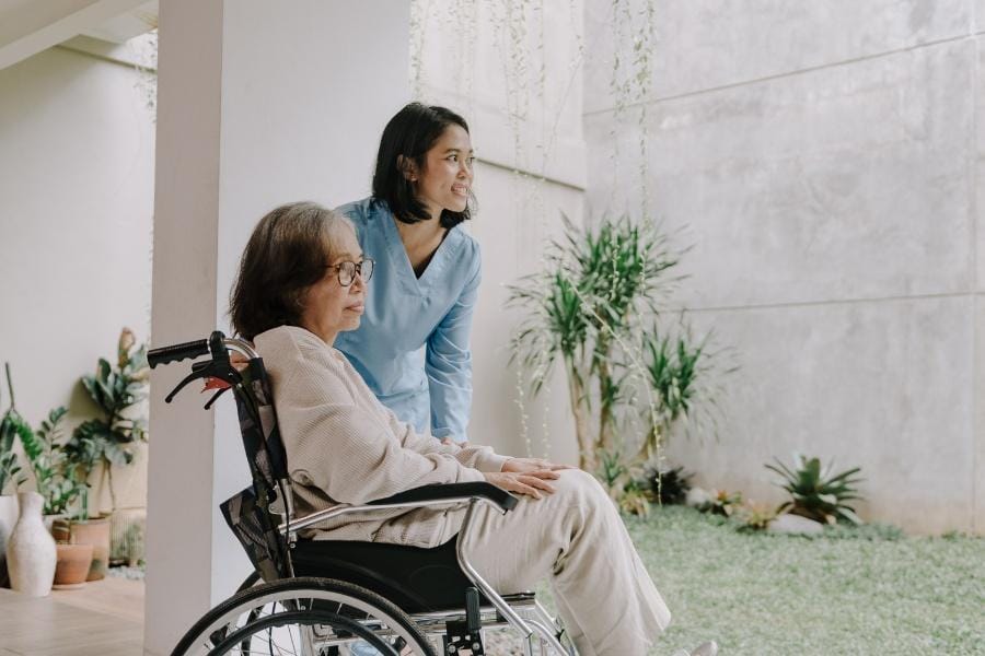 post op nurse and her patient in Fresno California