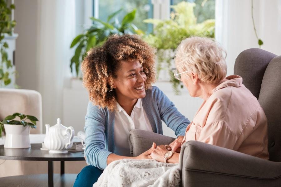 after surgery care patient with her home RN