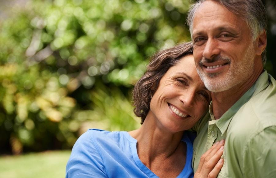 happy couple who hired a concierge nurse