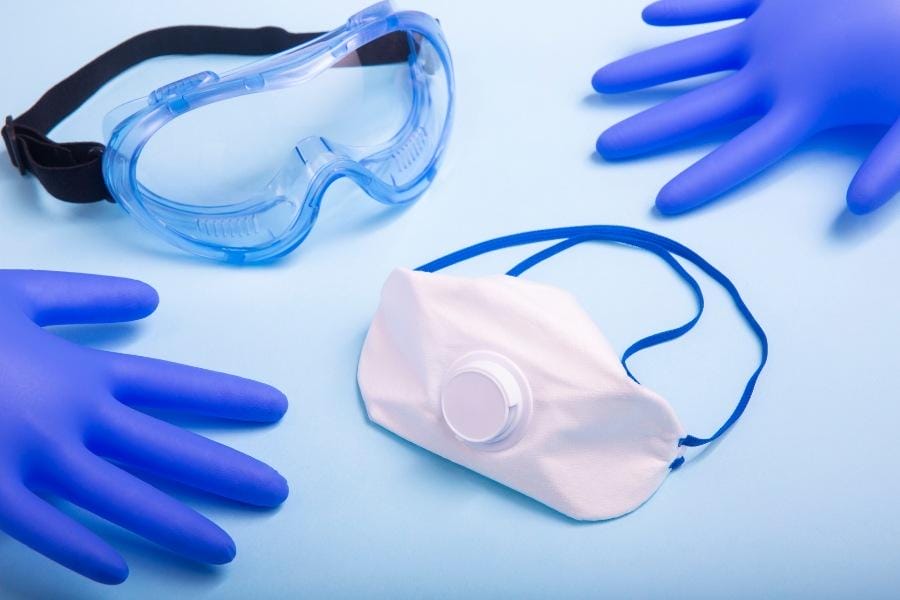 Nurse's PPE materials